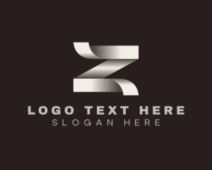 Origami - Elegant Origami Ribbon Letter Z logo design