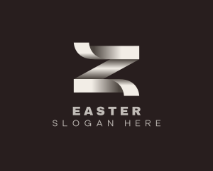 Elegant Origami Ribbon Letter Z Logo