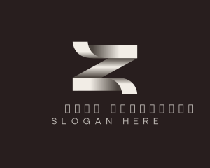 Corporate - Elegant Origami Ribbon Letter Z logo design