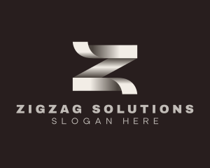 Elegant Origami Ribbon Letter Z logo design