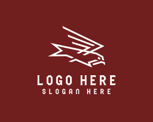 Soaring - Flying Bird Eagle logo design