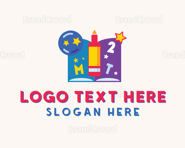 Kindergarten Art Book Logo