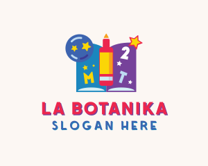 Learning - Kindergarten Art Book logo design