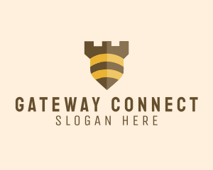 Gateway - Bee Security Shield logo design