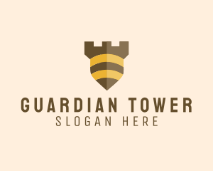 Bee Security Shield logo design