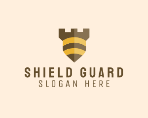 Defence - Bee Security Shield logo design