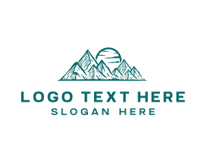 Explorer - Outdoor Mountain Peak logo design