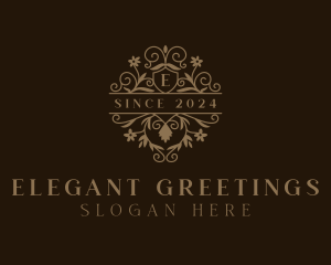 Luxury Floral Wedding logo design