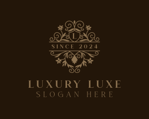 Luxury Floral Wedding logo design