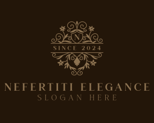 Luxury Floral Wedding logo design