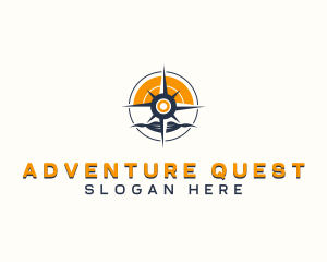 Adventure Navigation Compass logo design
