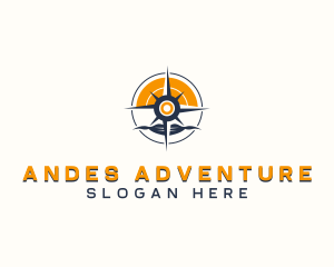 Adventure Navigation Compass logo design