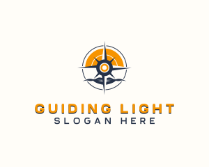 Adventure Navigation Compass logo design