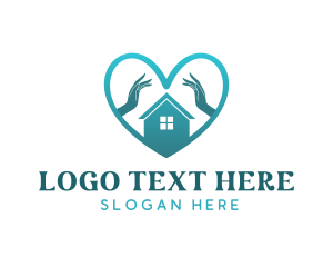 Awareness - Heart Hand Shelter logo design