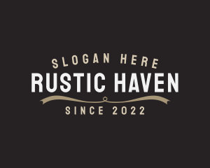 Rustic Hipster Brand logo design