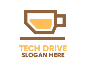 Usb - Coffee Flash Drive logo design