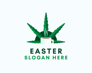Hemp Oil - Marijuana Leaf Beverage logo design
