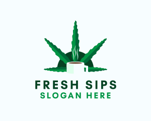 Beverage - Marijuana Leaf Beverage logo design