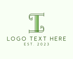 Property - Retro Property Pillar logo design