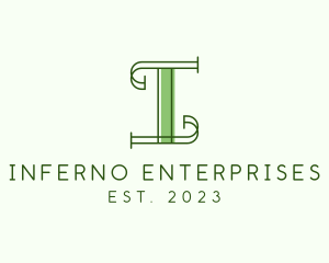 Retro Property Pillar logo design