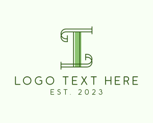 Classic Retro Letter I Logo