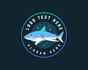 Shark Aquatic Wildlife Logo