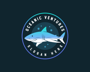 Shark Aquatic Wildlife logo design