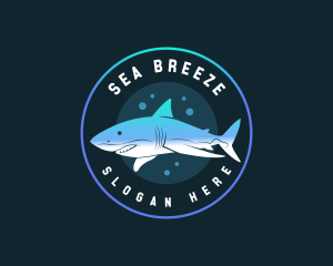 Shark Aquatic Wildlife logo design