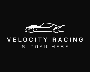 Auto Racing Vehicle  logo design