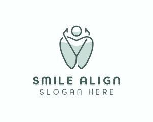 Dentist Orthodontics Stethoscope logo design