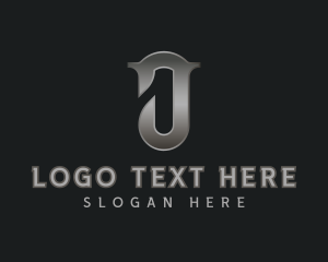Luxury Metallic Letter J Logo