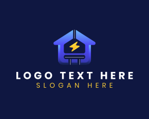 Lightning - Electric Plug Maintenance logo design