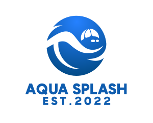 Swimming Sports Competition  logo design