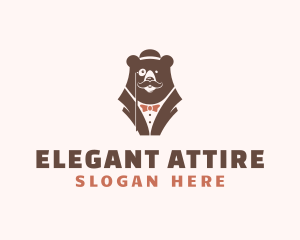 Formalwear - Gentleman Bear Suit logo design