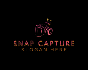 Capture - Camera Lens Photography logo design