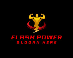 Electrician Power Bolt logo design