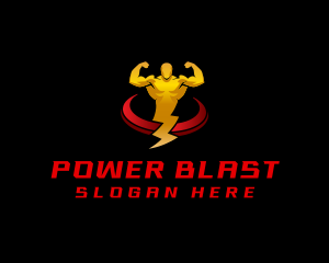 Electrician Power Bolt logo design