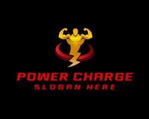 Electrician Power Bolt logo design