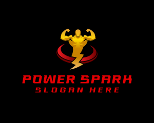 Electrician Power Bolt logo design