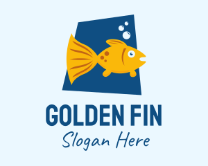 Goldfish - Cute Pet Goldfish logo design