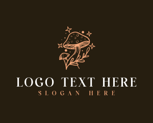Psychedelic - Therapeutic Herbal Shrooms logo design