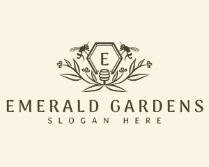 Bee Honey Garden logo design