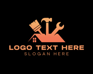Painting - Residential Roofing Renovation logo design
