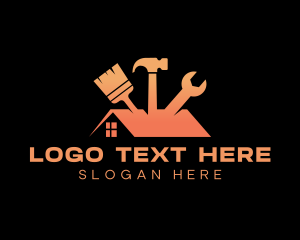 Tradesman - Residential Roofing Renovation logo design