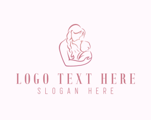 Postpartum - Mother Infant Childcare logo design