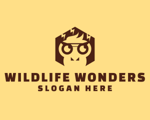 Zoology - Monkey Head Wildlife logo design