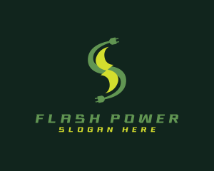 Plug Lightning Power logo design