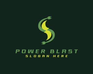 Plug Lightning Power logo design