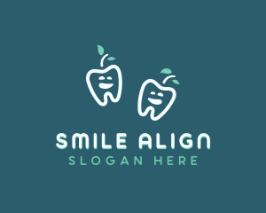 Tooth Apple Smile logo design