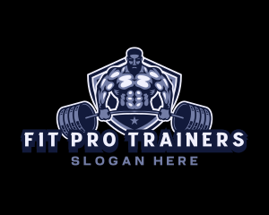 Fitness Weightlifter Trainer logo design